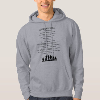 ソルジャーズクリードフード付きスウェットシャツ パーカ