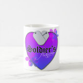 ソルジャーズフィアンセハート型軍隊ドッグタグ コーヒーマグカップ (中央)