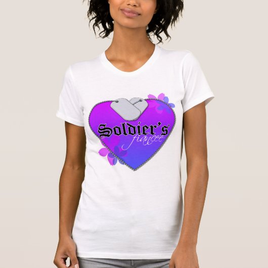 ソルジャーズフィアンセハート型軍隊ドッグタグ Tシャツ (正面)