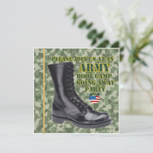 ソルジャーブートキャンプゴー遠くにパーティの招待状 招待状 (スタンド正面)