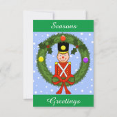 ソルジャーホリデーパーティー招待状（カスタマイズ可能） 招待状 (正面)