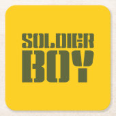 ソルジャーボーイ スクエアペーパーコースター (正面)