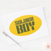 ソルジャーボーイ 楕円形シール (封筒)