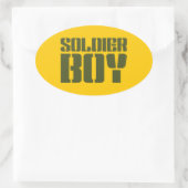ソルジャーボーイ 楕円形シール (バッグ)