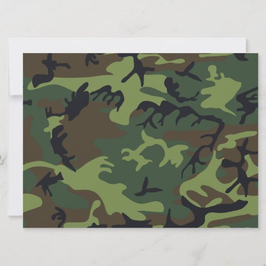 ソルジャー軍隊迷彩柄さ恋しく思よならさようなら  カード (裏面)