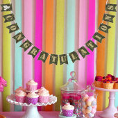 ソルジャー・ジョー・カモフラージュ・パーティー おめでとう バンティングフラッグ