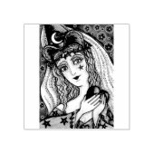 ソルセレス、ゴシックハロウィーン魔女ゴム印 ラバースタンプ (インプリント)