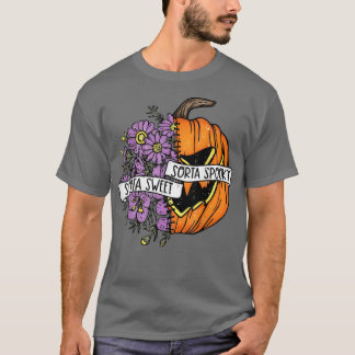 ソルタスイートソルタフラワー不気味パンプキンヒッピーHal Tシャツ