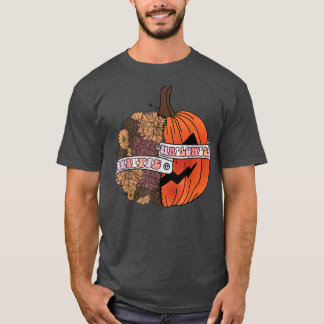 ソルタスイートソルタフラワー不気味パンプキンヒッピーHal Tシャツ