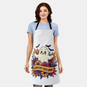 ソルタスウィートソルタハ不気味ロウィーン幽霊秋ラブ エプロン (着用した状態)