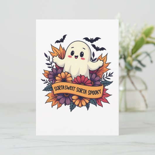 ソルタスウィートソルタハ不気味ロウィーン幽霊秋ラブ サンキューカード (スタンド正面)