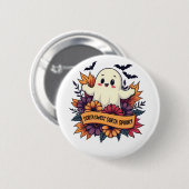 ソルタスウィートソルタハ不気味ロウィーン幽霊秋ラブ 缶バッジ (正面&裏面)