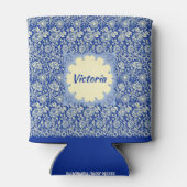 ソルタパーソナライズされたブルーカリコ 缶クーラー (裏面)