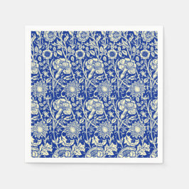 ソルタブルーカリコ スタンダードカクテルナプキン