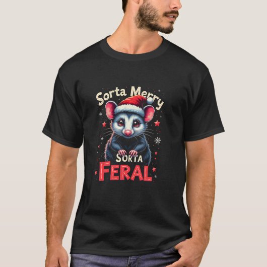ソルタメリーソルタフェラルマウスクリスマスサンタフン Tシャツ (正面)