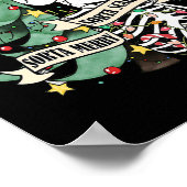 ソルタメリーソルタ怖いスケルトン熱いココアクリスチム ポスター (角)