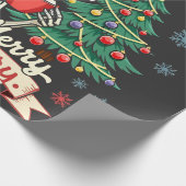 ソルタメリーソルタ怖い不気味骨格クリスマス ラッピングペーパー (角)