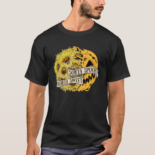 ソルタ不気味スイートソルタ花ジャックO' Lantern H Tシャツ (正面)