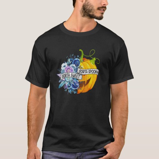 ソルタ不気味スイートソルタ花ジャックO' Lantern H Tシャツ (正面)