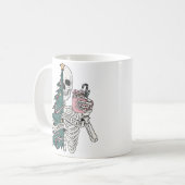 「ソルタ怖いソルタ」メリークリスマススケルトン コーヒーマグカップ (正面左)
