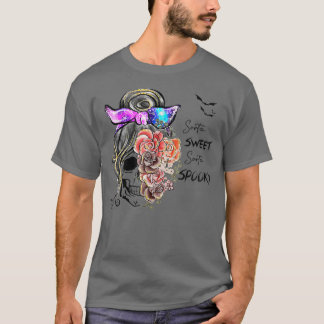 ソルタ甘いソルタ不気味フラワーメッシーブおもしろいンM Tシャツ