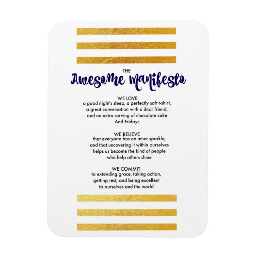 ソルタ素晴らしマニフェスト マグネット (縦)