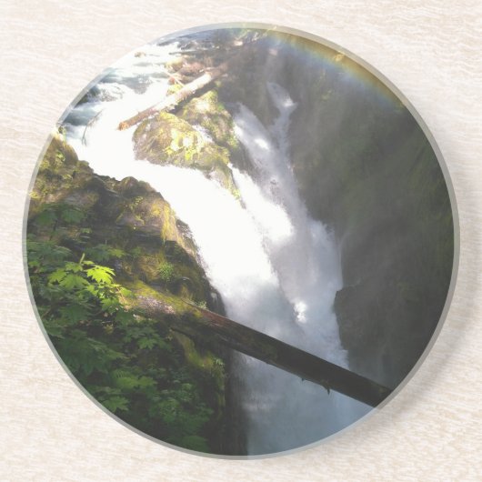 ソルダック滝オリンピック国宝牌 コースター (正面)