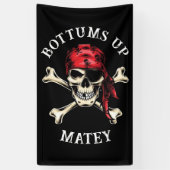 ソルティ・スカル・ボンズ・ボトムズ・アップ！ 横断幕 (縦)