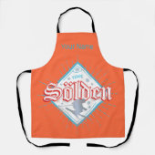 ソルデンチロルレトロスキーヤーヴィンテージスキーホリデー エプロン (正面)