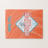 ソルデンチロルレトロスキーヤーヴィンテージスキーホリデー ジグソーパズル (横)