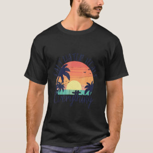 ソルトウォーター全レトロヴィンテージサンセットB Tシャツ