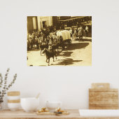 ソルトグラスレイルでダウンタウンヒューストンを通るテキサス ポスター (キッチン)