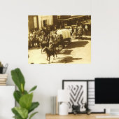 ソルトグラスレイルでダウンタウンヒューストンを通るテキサス ポスター (ホームオフィス)