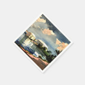 ソルトケトル，バミューダ – ウィンスローホーマー絵画ズ スタンダードカクテルナプキン (角)