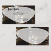 ソルトシェーカーおもしろいダイナーレストラン名刺 名刺 (正面/裏面)
