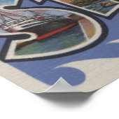 ソルトステ。ミシガン州マリー – ラージ・レター・シーン ポスター (角)