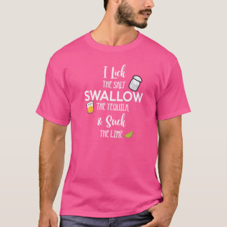 ソルトテキーラライムアルコールドリンカーメキシカンプリン Tシャツ