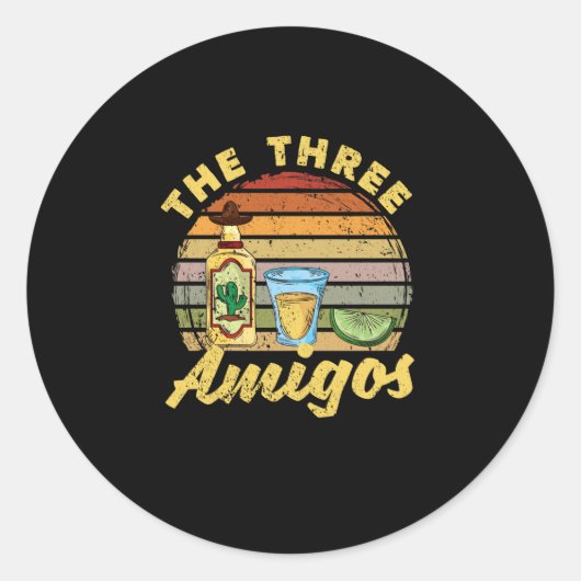 ソルトテキーラライムメキシカンフィエスタパーティー ラウンドシール (正面)