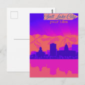 ソルトパーソナライズされたレイクシティ葉書、ユタカード、G ポストカード (正面/裏面)