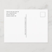 ソルトフラッツ、ソルトプレインズ国立野生生物保護区 ポストカード (裏面)