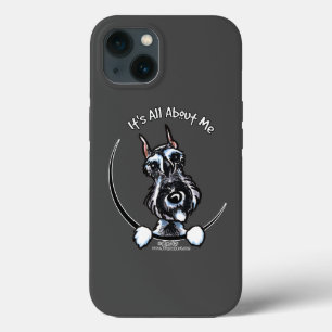 ソルトペッパーシュナウザーIts All 無地の Me iPhone 13ケース