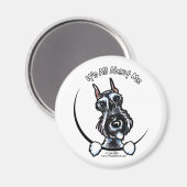 ソルトペッパーSchnauzer IAAM マグネット (正面/裏面)