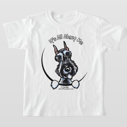 ソルトペッパーSchnauzer IAAM Tシャツ (レイダウン)