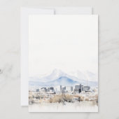 ソルトミニマルレイクシティユタウォーター結婚カラー サンキューカード (裏面)