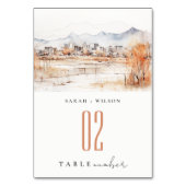 ソルトミニマルレイクシティユタウォーター結婚カラー テーブルナンバー (裏面)