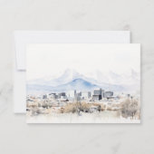 ソルトミニマルレイクシティユタウォーター結婚カラー 出欠カード (裏面)