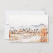 ソルトミニマルレイクシティユタウォーター結婚カラー 出欠カード (裏面)