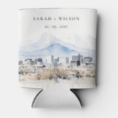 ソルトミニマルレイクシティユタウォーター結婚カラー 缶クーラー (正面)