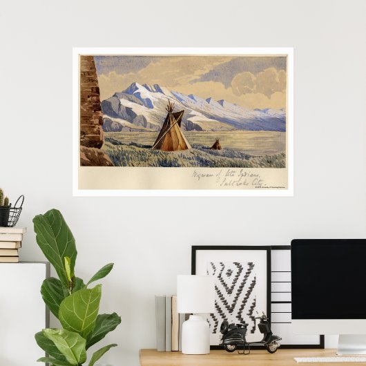 ソルトレイクシティインディアンのウィグアム ポスター (ホームオフィス)