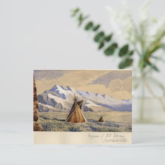 ソルトレイクシティインディアンのウィグアム ポストカード (スタンド正面)